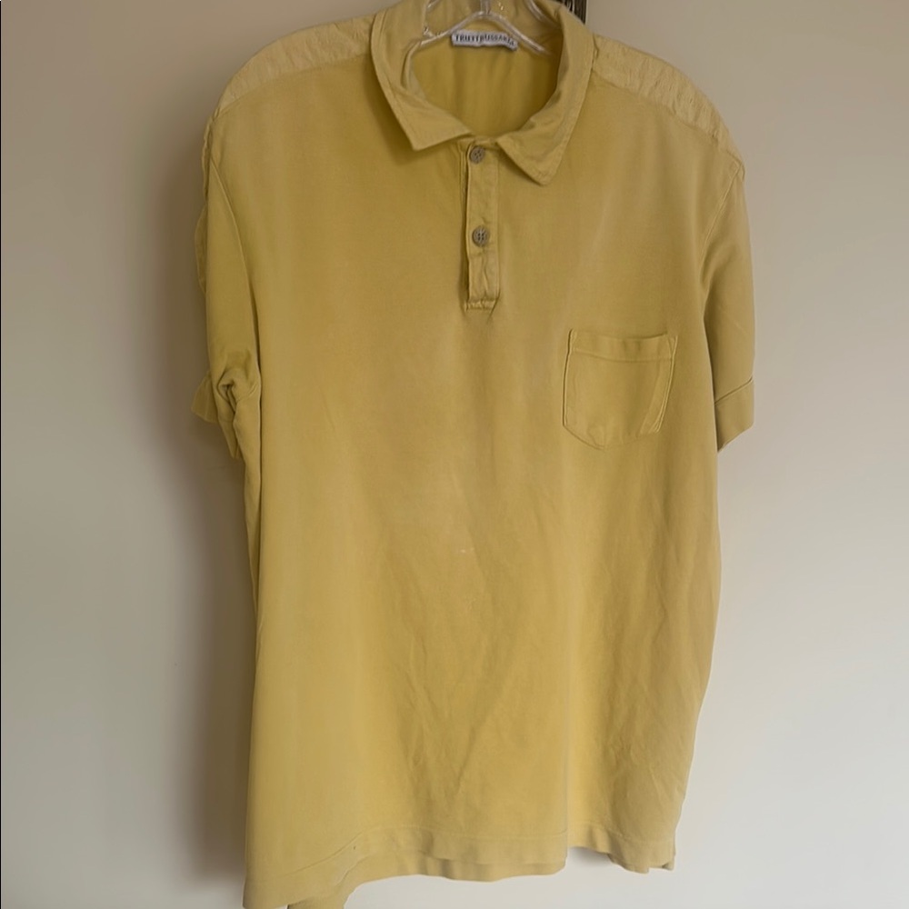 Tru Trussardi Yellow Polo Shirt Classic XXL